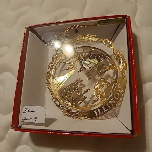 2009 Nation's Treasures Illinois Ornament - Picture 1 of 1